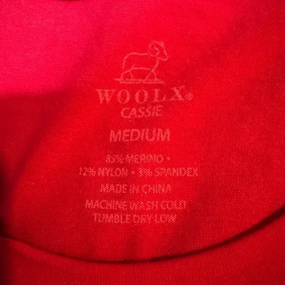 WoolX Cassie Dress Midi Length With Pockets "Viva Magenta" Pink - Picture 5 of 11